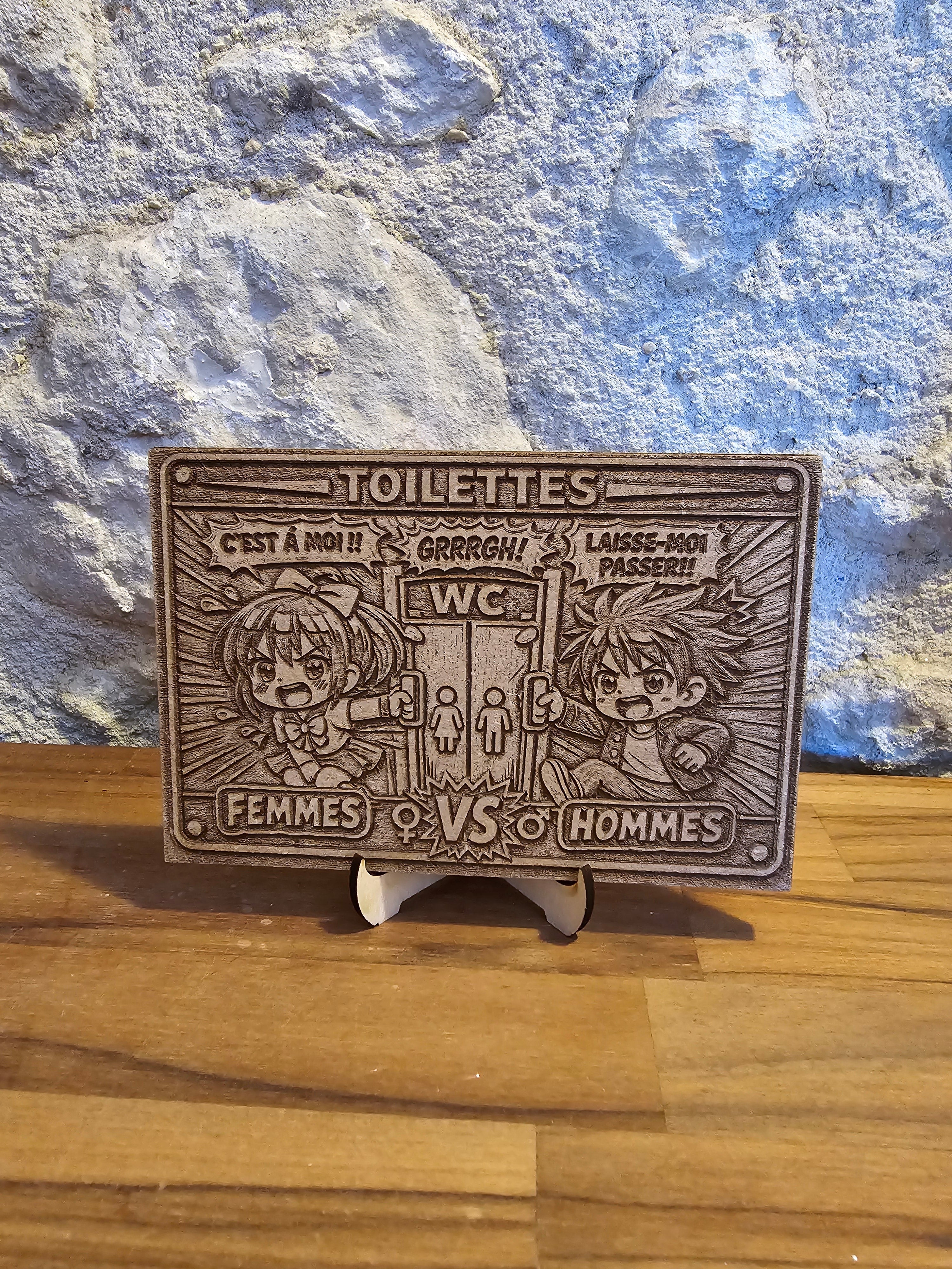 Plaques de Porte – Gravées & Découpées au Laser