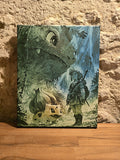 Toile Gravée au Laser – Bulbizarre & Link | Pokémon × Zelda | 24x30 cm