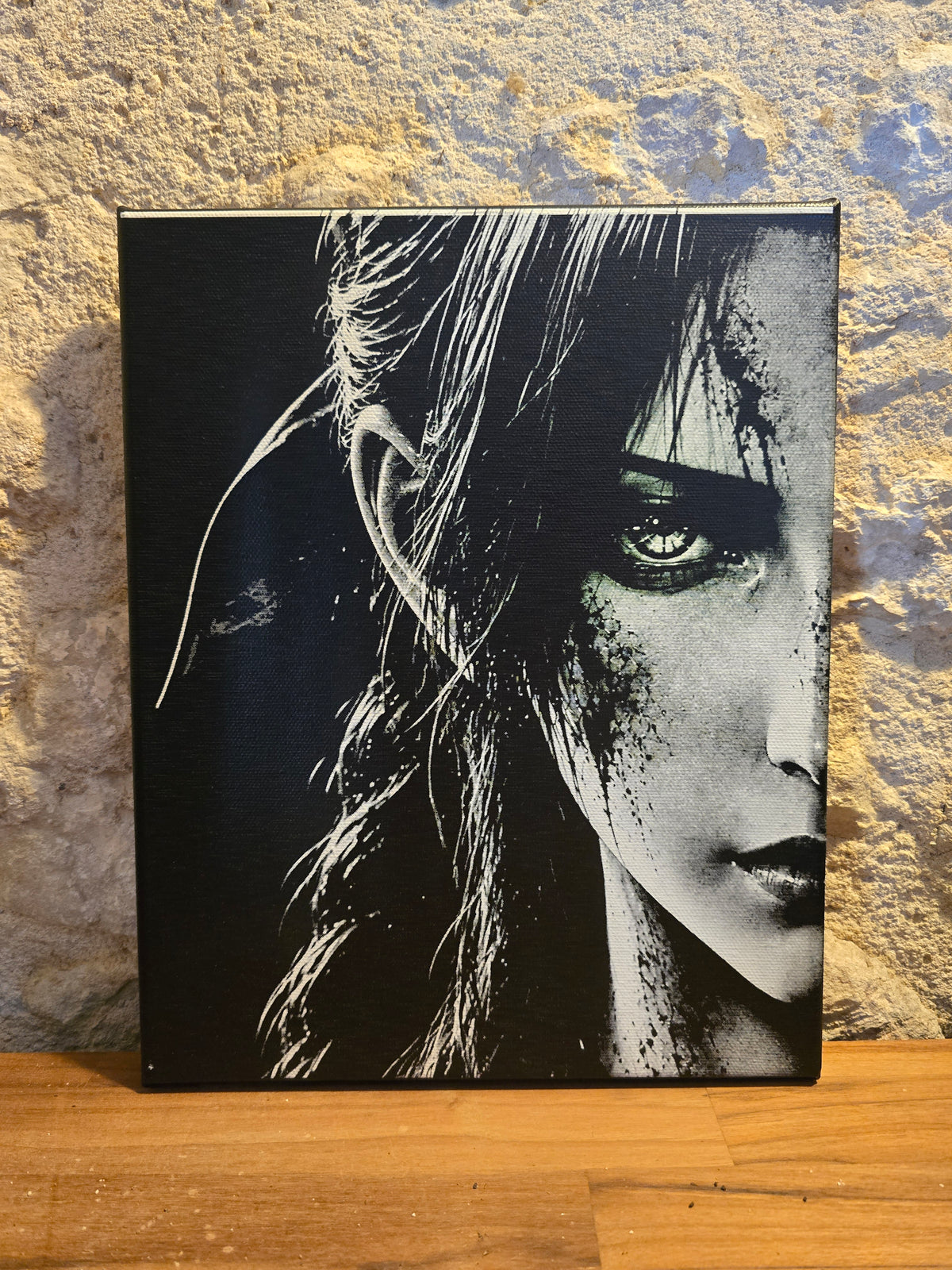 Toile Gravée au Laser – Aerith Gainsborough | Final Fantasy VII | 24x30 cm
